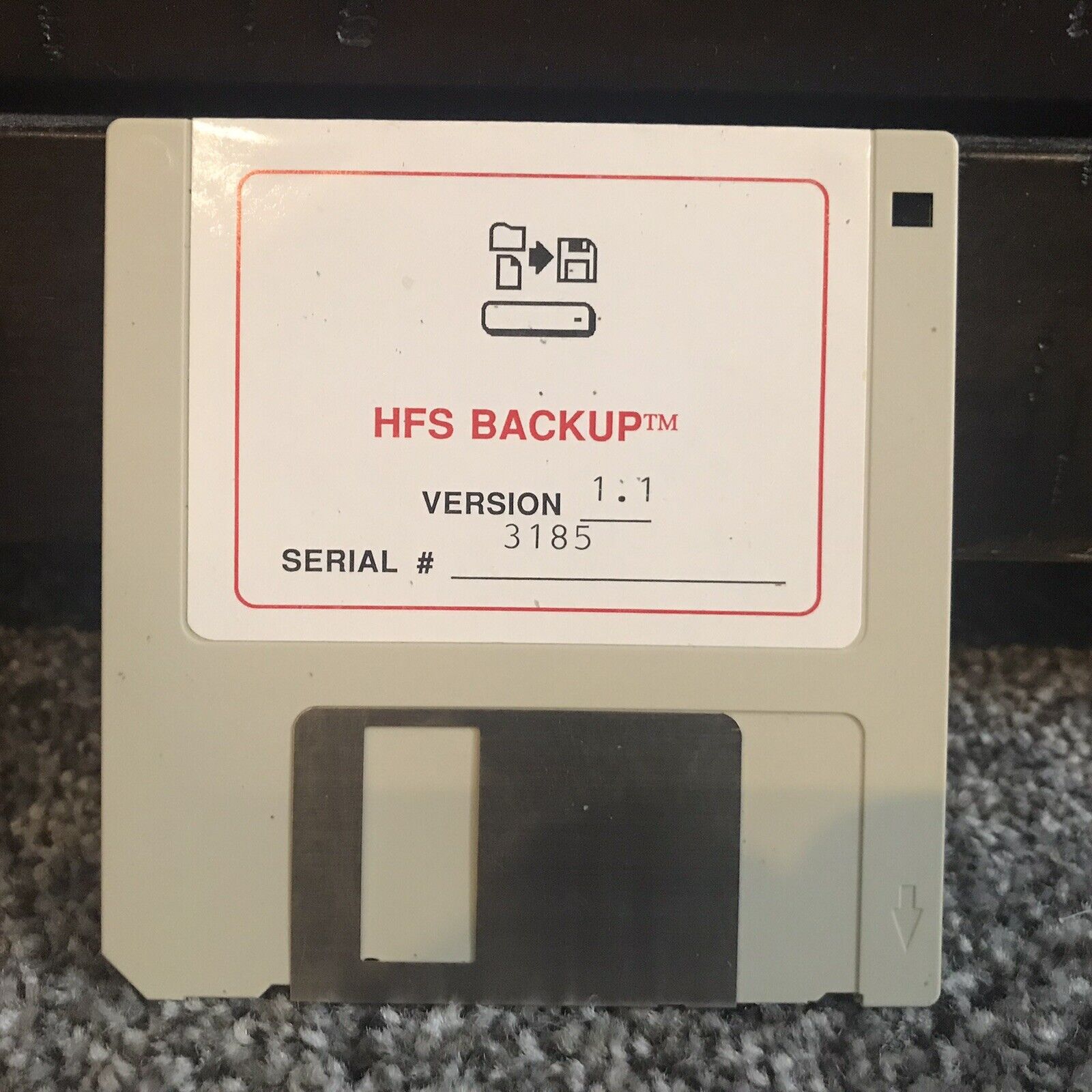 Vintage- HFS Backup V 1.1 - Apple Macintosh Mac Disk - 1986