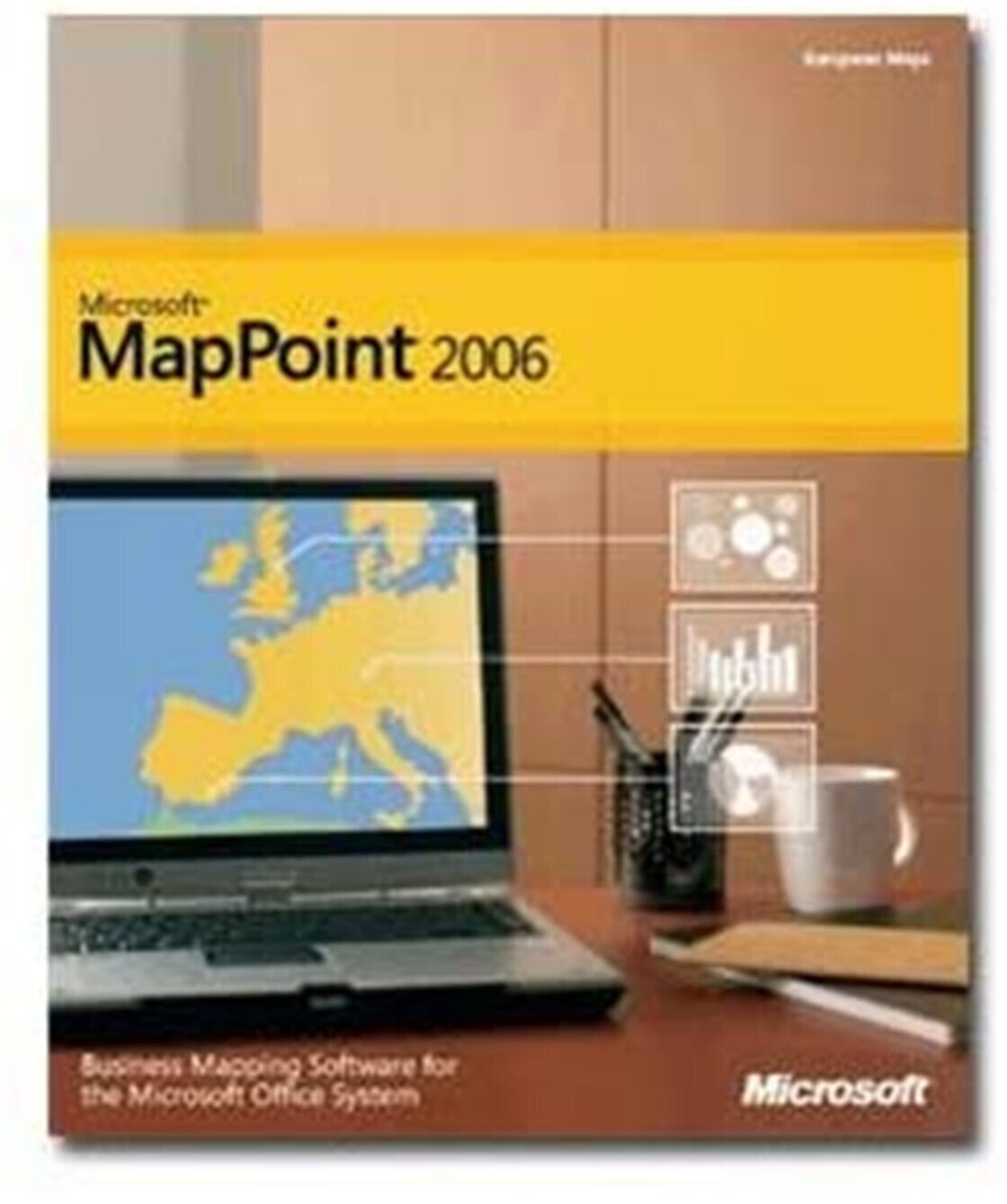Microsoft MapPoint 2006 Full Version w/ 10 Licenses