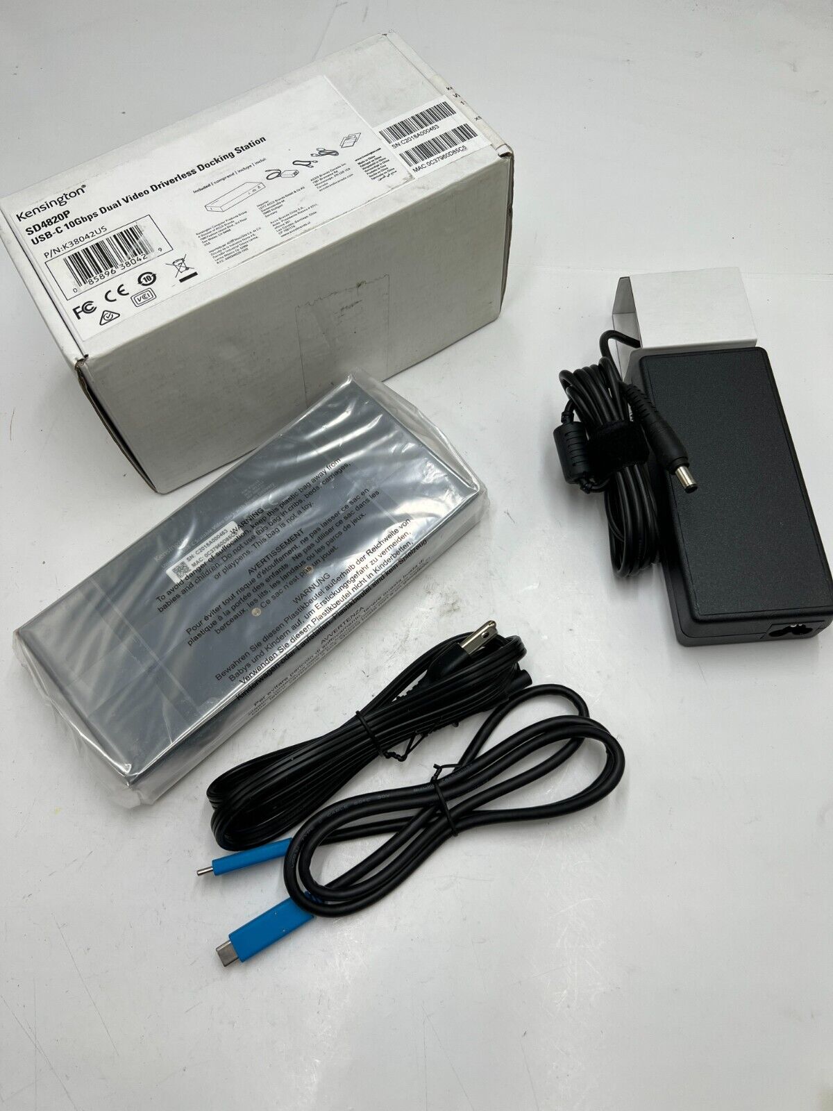 OEM Kensington SD4820P USB-C Dual Display 60W Docking Station - BLACK