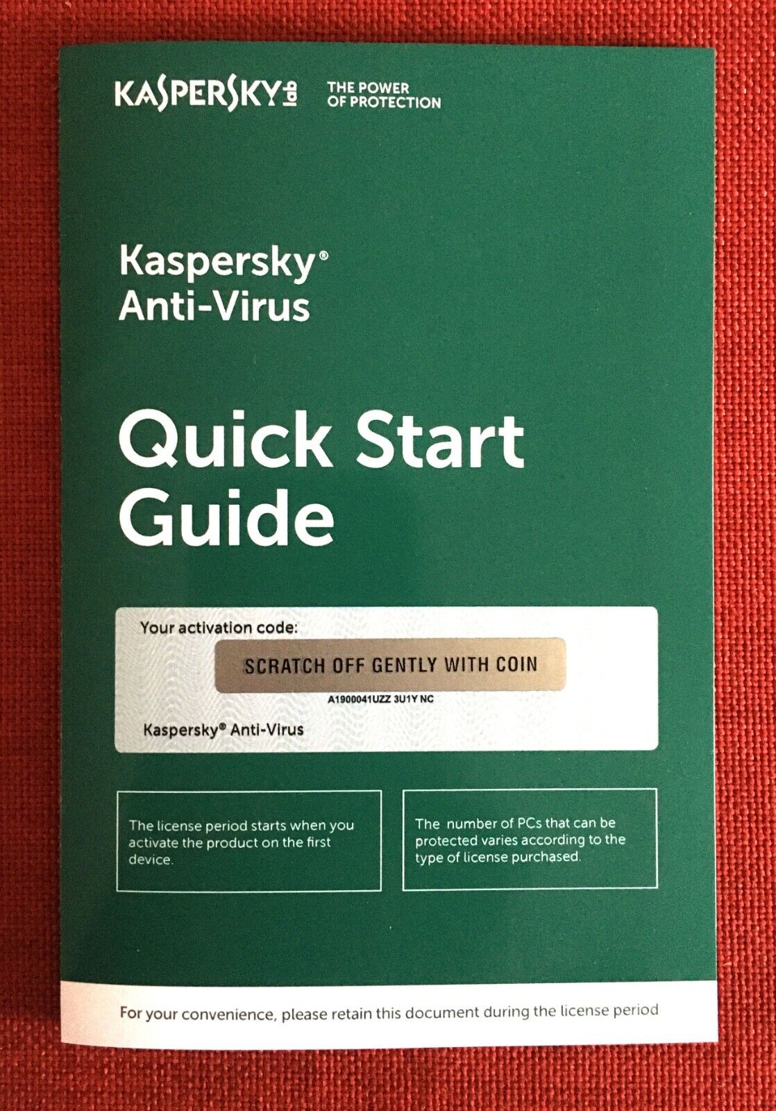 Kaspersky Antivirus Anti-Virus 2024, 3 PC (Exp: 5/8/2025), Key Card