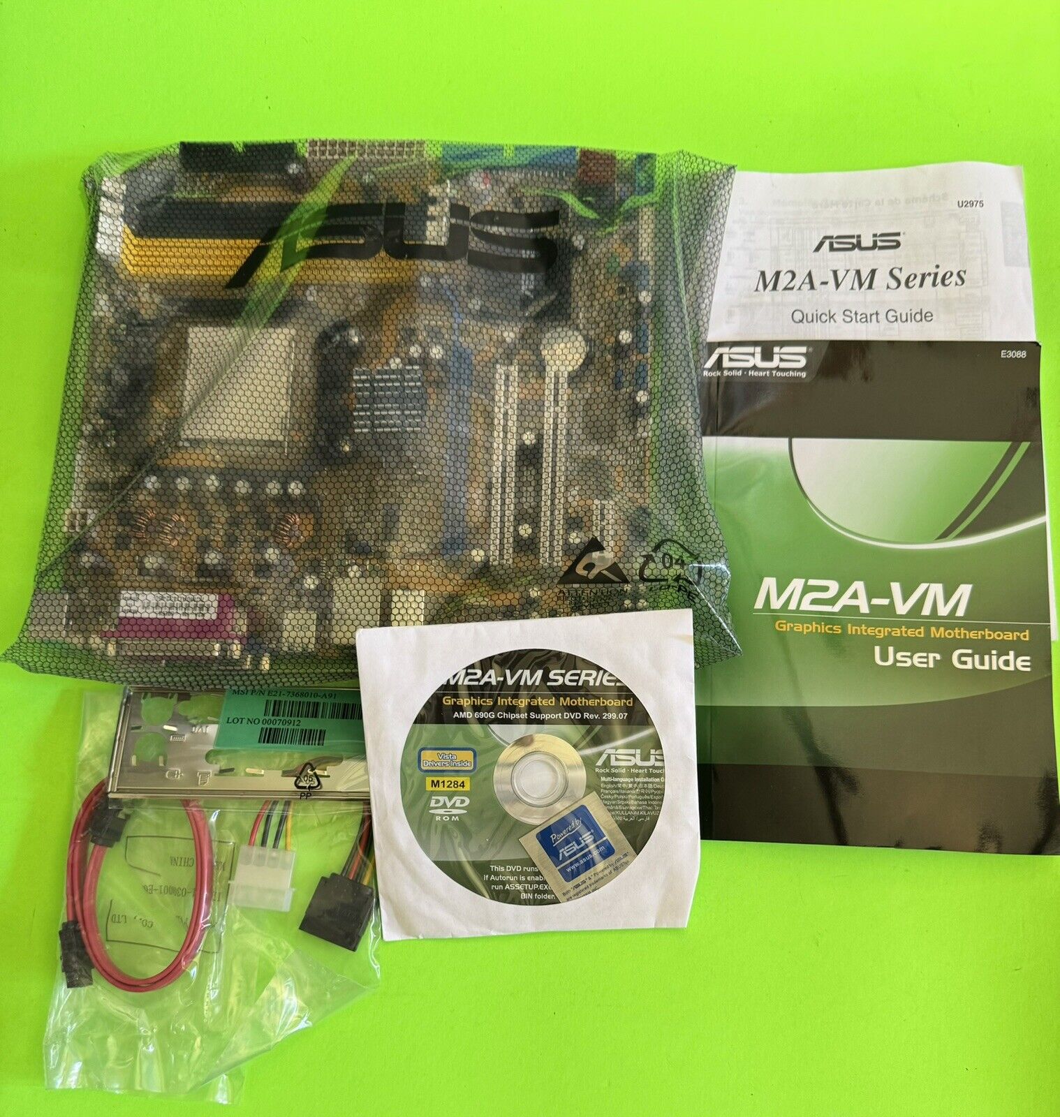 Asus M2A-VM M2A-VM HDMI Motherboard With I/O Shield AMD Athlon 64 x2