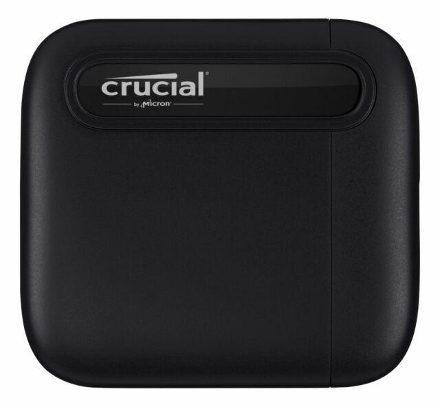 Crucial X6 500GB USB 3.2 USB-C Portable Solid State Drive 540MB/s CT500X6SSD9