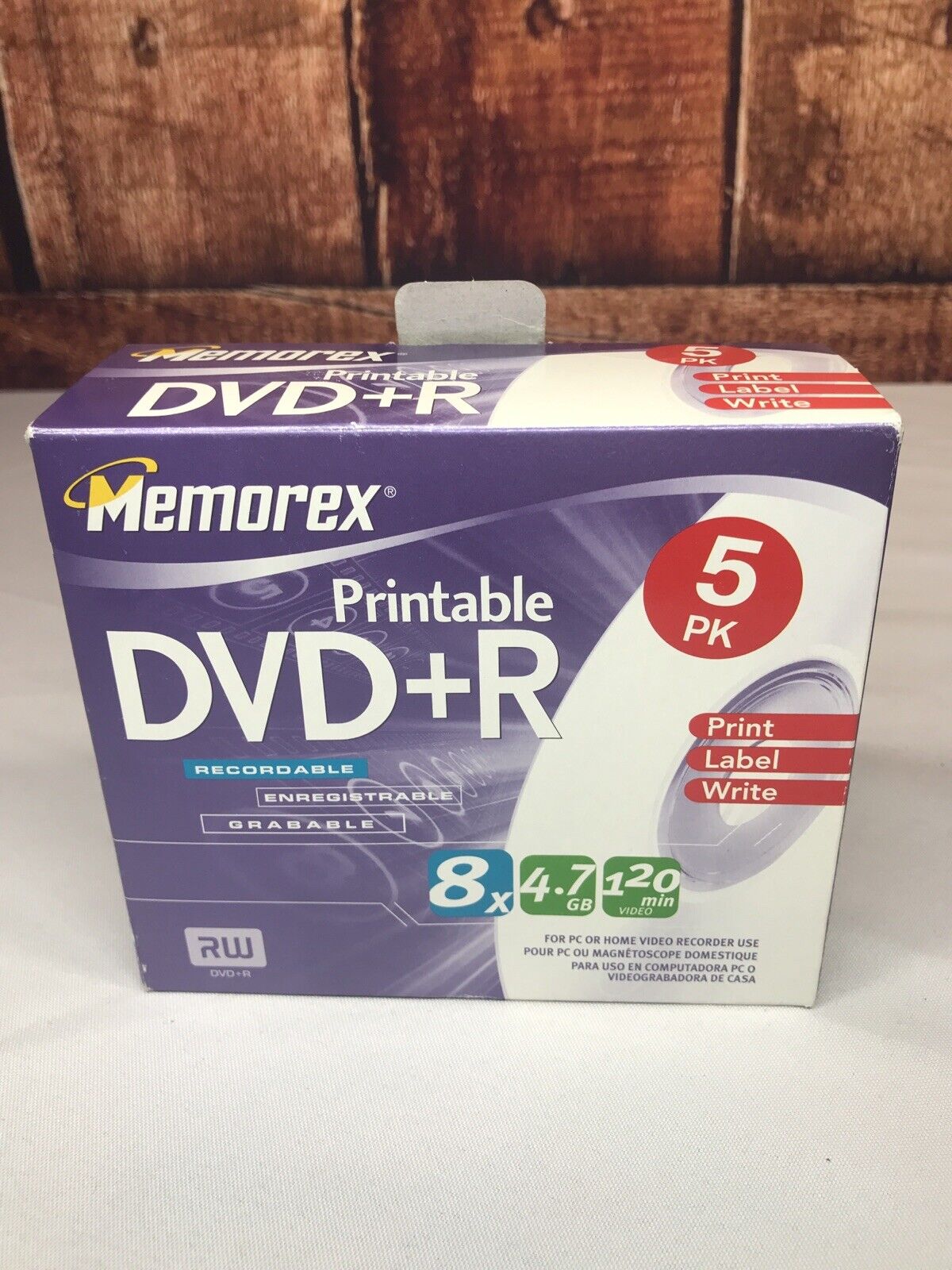 Memorex 120-Minute DVD+R (5 ct. in DVD Cases) New - Open Box