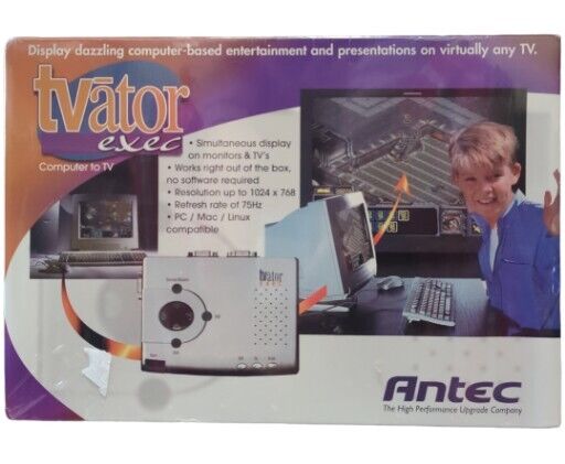 Antec TVator Exec-Model K0C3-Computer To TV-Play PC Games On TV 2000.