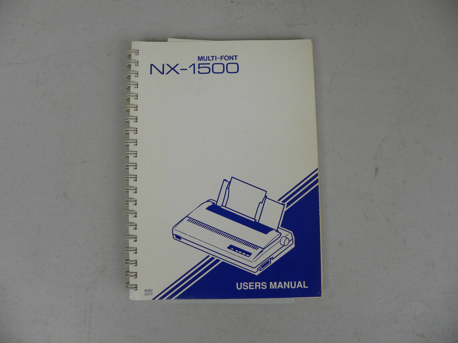 MANUAL Vintage Star Micronics Multi-Font NX-1500 USER MANUAL ONLY