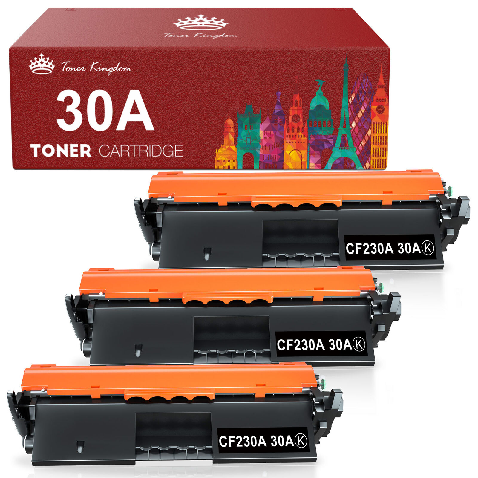 3P 30A CF230A Toner Cartridge Black for HP Laserjet Pro M203dw M227fdw M227fdn