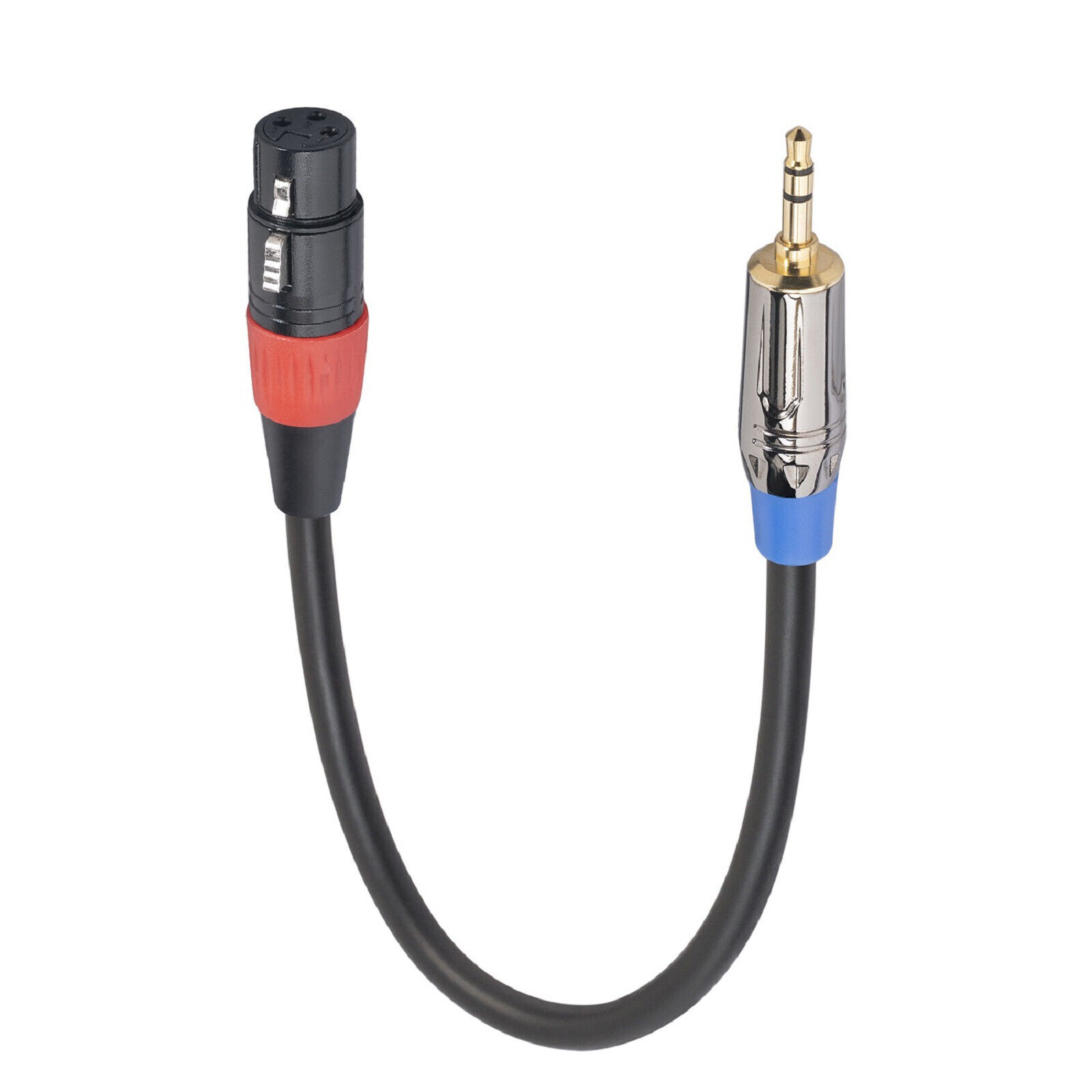 3.5mm TRS Male to 3Pin XLR Female Cable Dual Layer Shielded Mic Audio Adapter