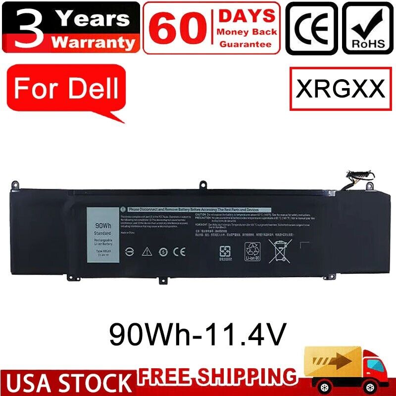 XRGXX 06YV0V 90Wh Battery For Alienware M15 M17 R1 G5 5590 G7 7590 7790 G5 15 US