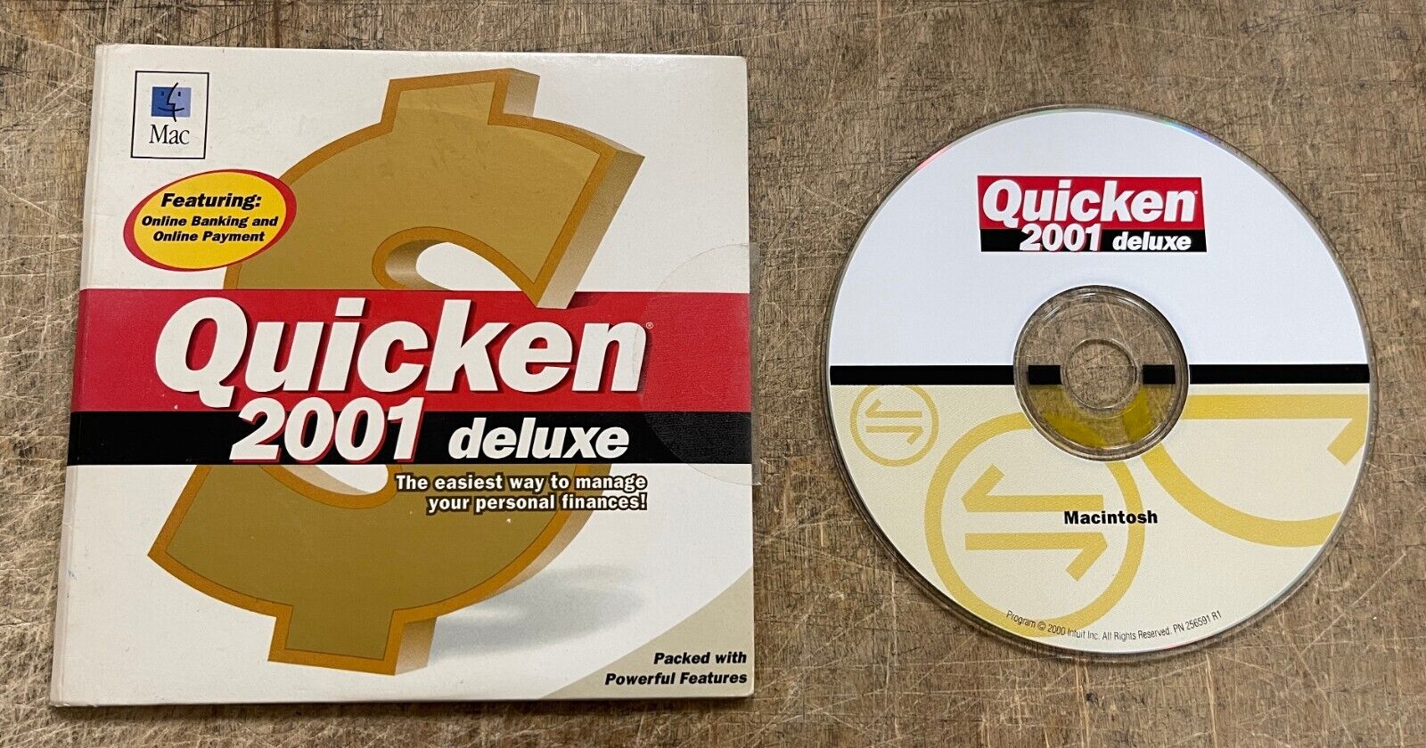 Vintage Quicken deluxe 2001 Macintosh