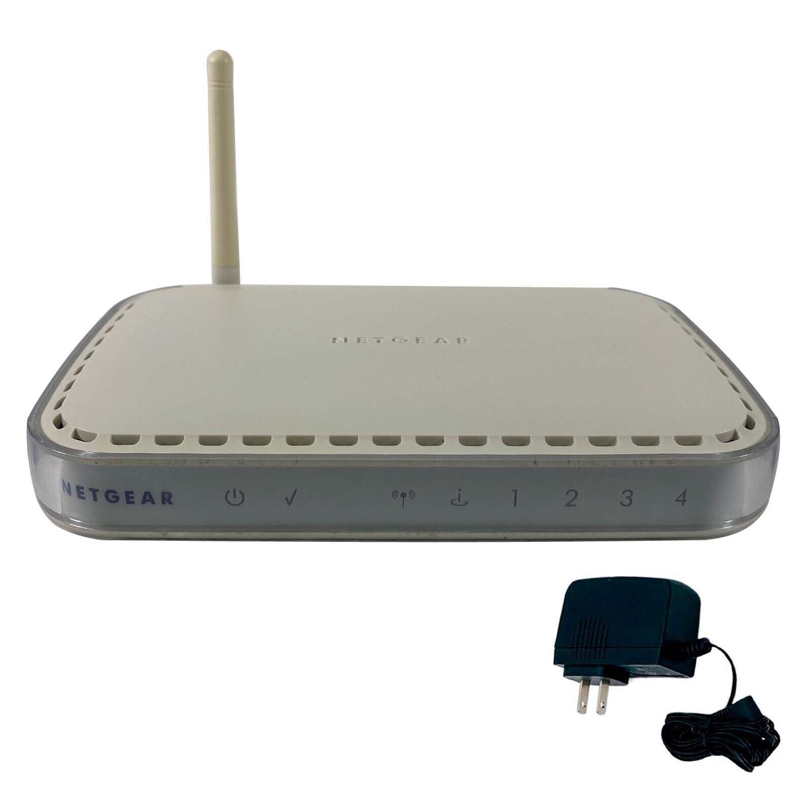 NETGEAR WGT624 v4 108 Mbps 4-Port Wireless Firewall Router w/ Adapter
