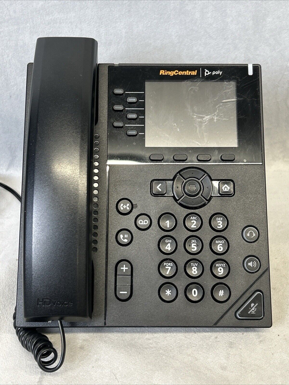 Polycom Phone VVX 350 6-Line Business IP Desk Black Ring Central Poly