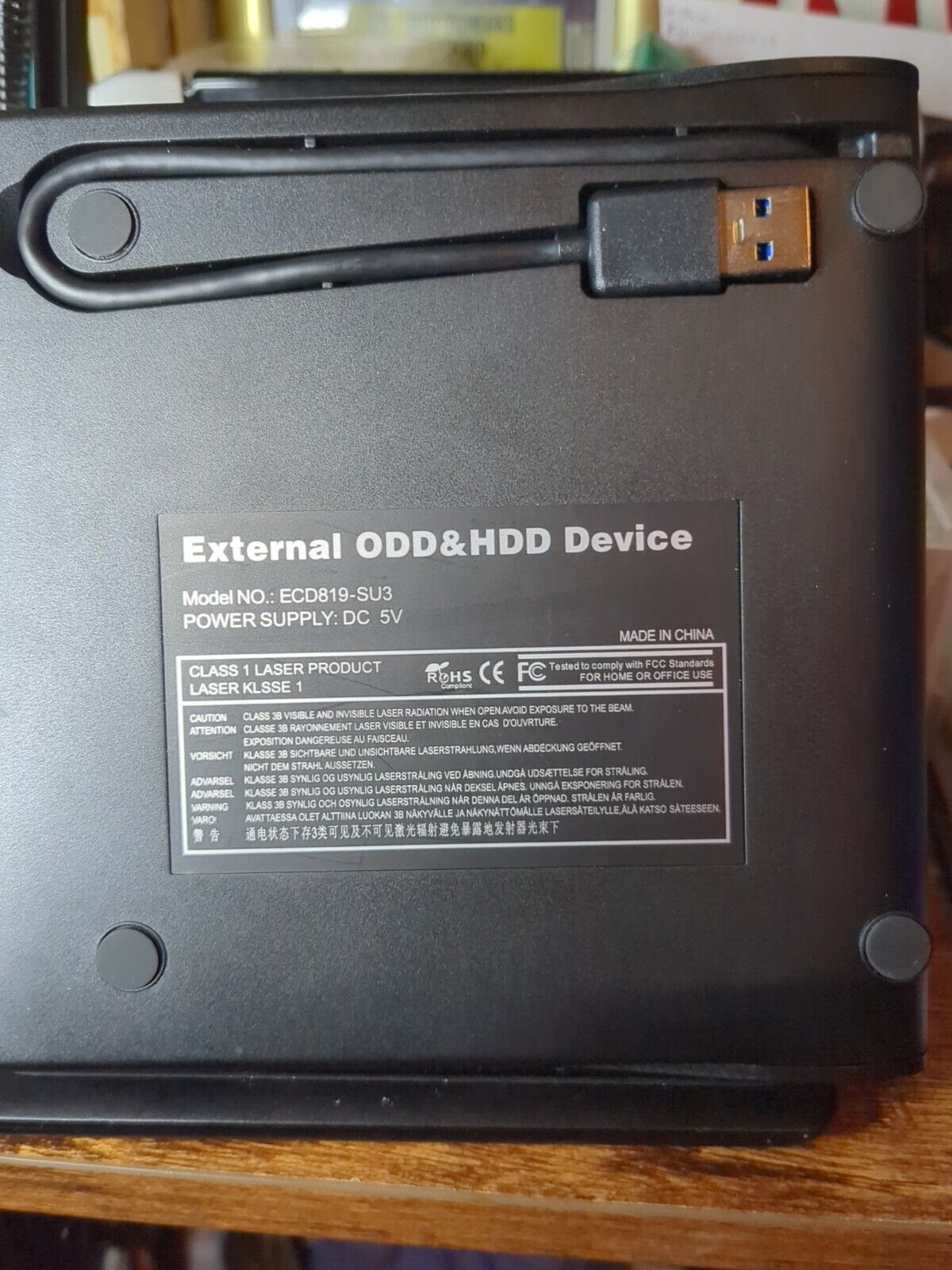 Gotega Pop Up Mobile External DVD Drive ODD HDD ECD819-SU3 New In Open Box