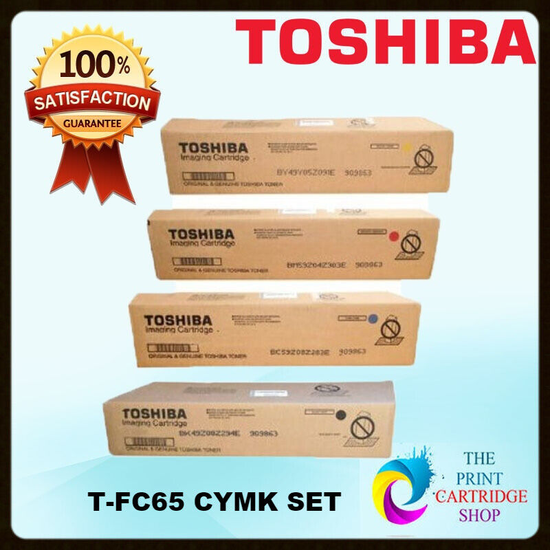 Original Toshiba T-FC65-K T-FC65-C T-FC65-Y- T-FC65-M FULL TONER SET CYMK