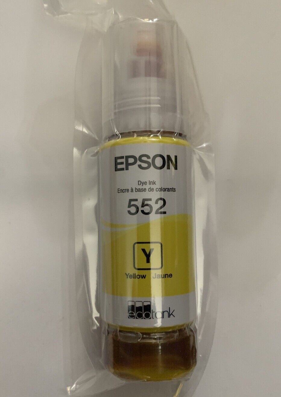 EPSON 552 Ink Bottle Exp 2028 - Single Pack ( 70ml each )Yellow-Genuine (Sealed)