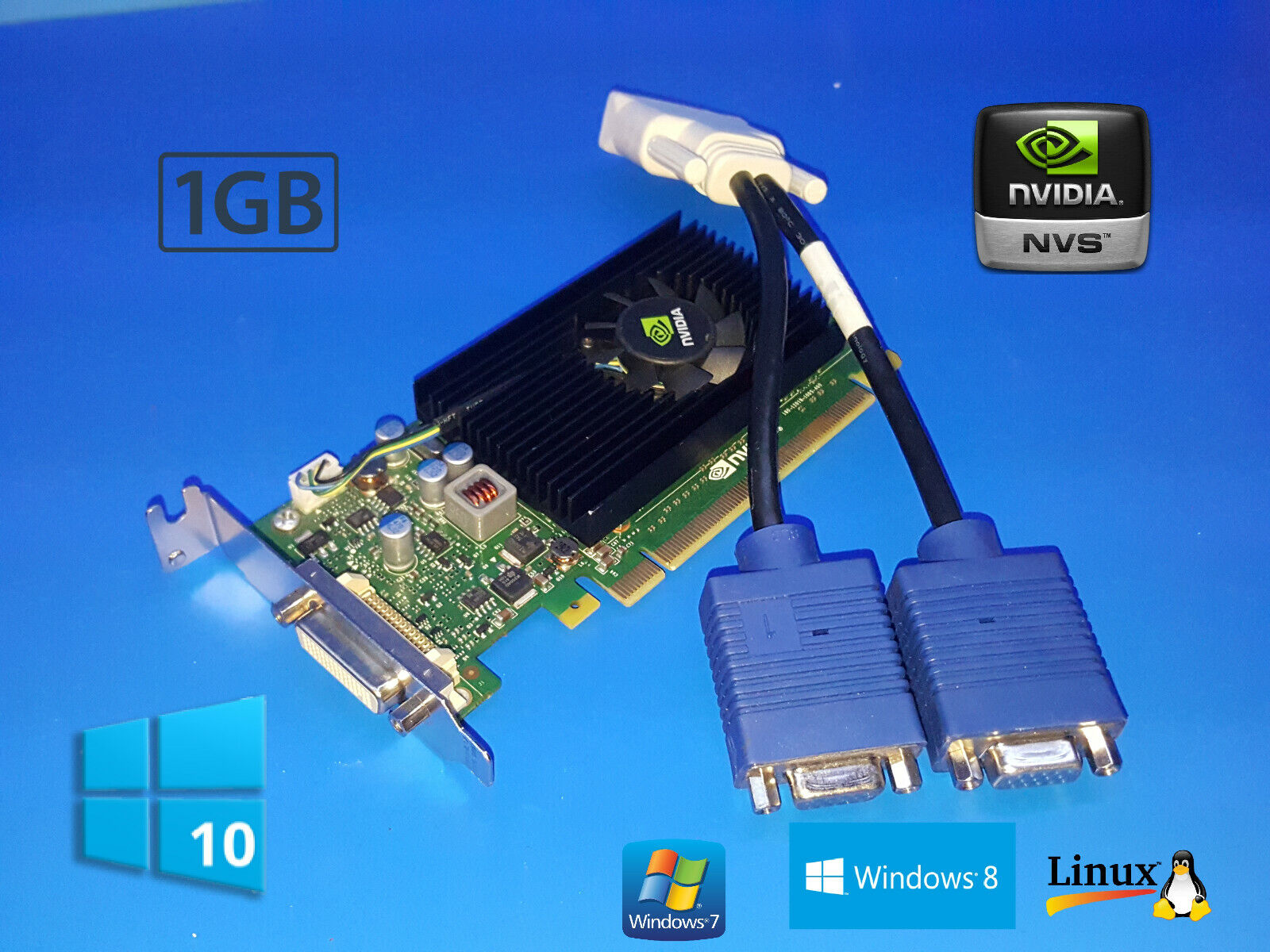 Acer Aspire X3475 X3810 X3812 X3900 X3910 X3950 X3960 1GB Dual VGA Video Card