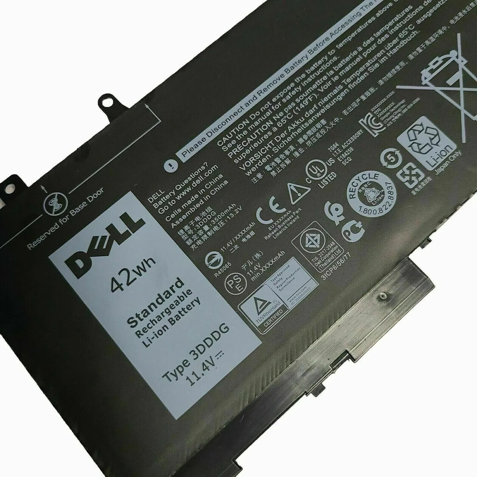 42WH Genuine 3DDDG Battery For Dell Latitude 15 E5280 E5480 E5490 5495 55803VC9Y