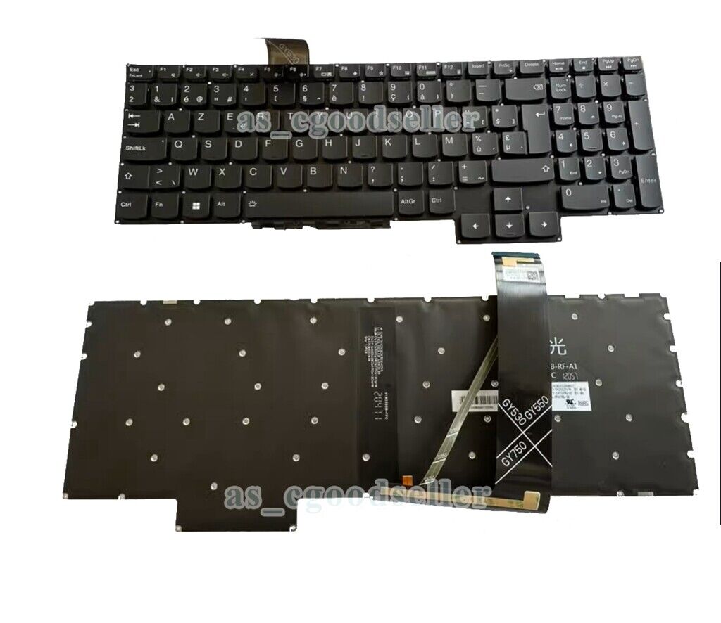 New for Lenovo Legion 5-17ITH6 5P-15IMH05H Keyboard White Printing and BACKLIT