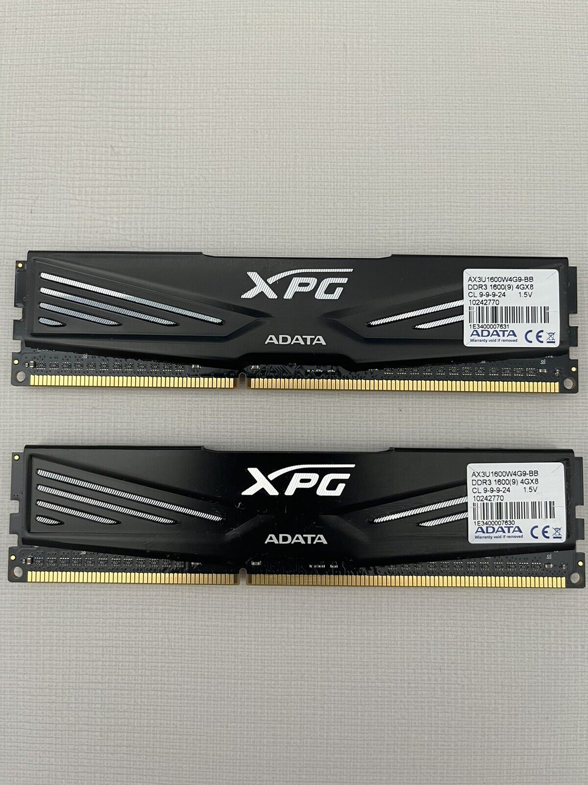 ADATA XPG V1 DDR3 1600MHz (PC3 12800) 8GB (4GBx2) Memory Modules (AX3U1600W4G9-B