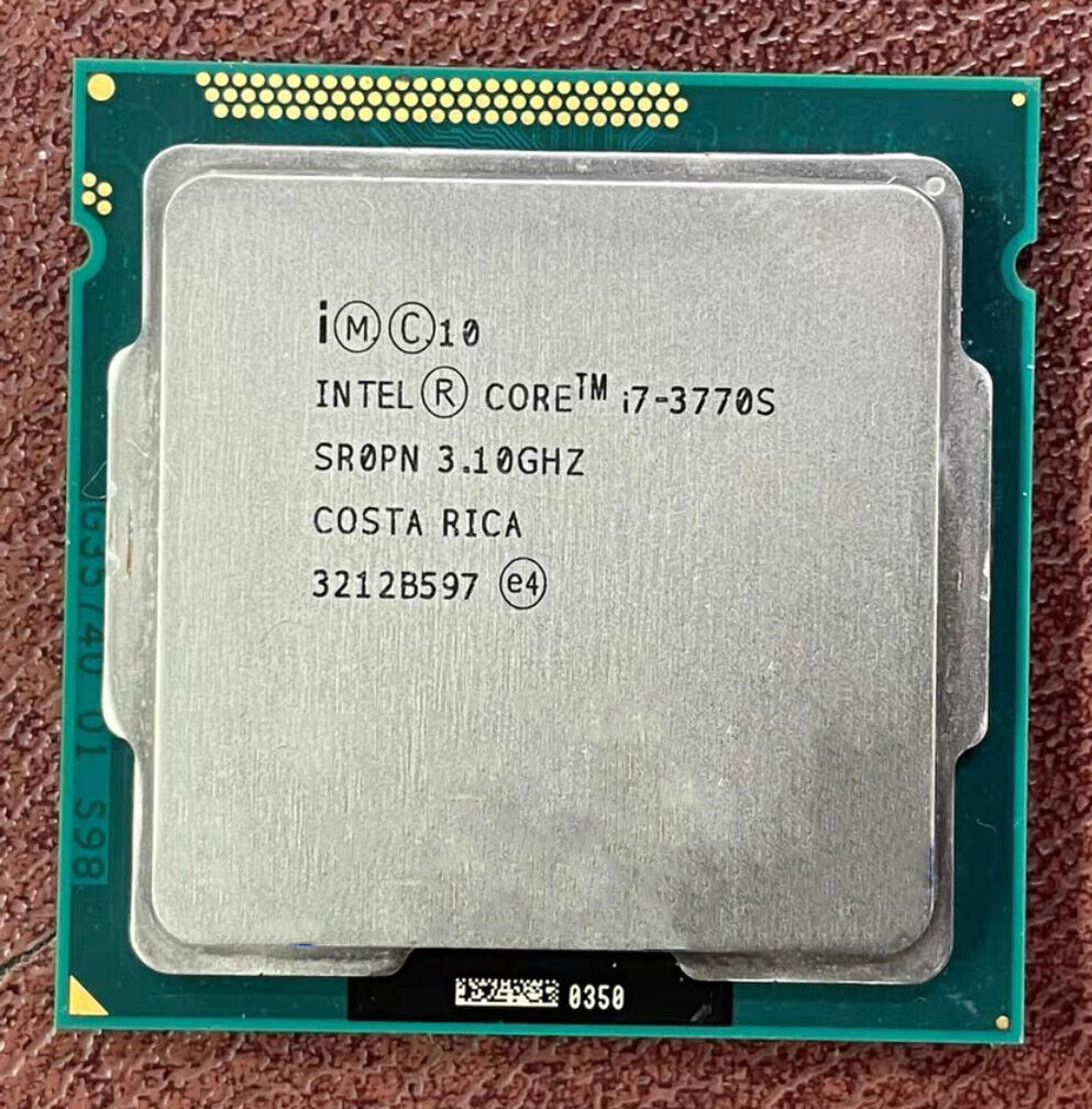 Intel Core i7-3770S SR0PN 3.10GHz 65W 4-core 8MB LGA1150 CPU processor