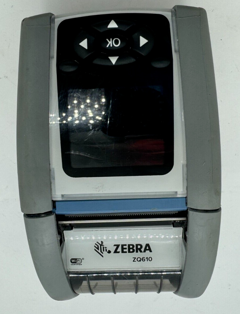 Used Zebra ZQ610 Direct Thermal Label Printer w/ NO Power Cable (Untested)