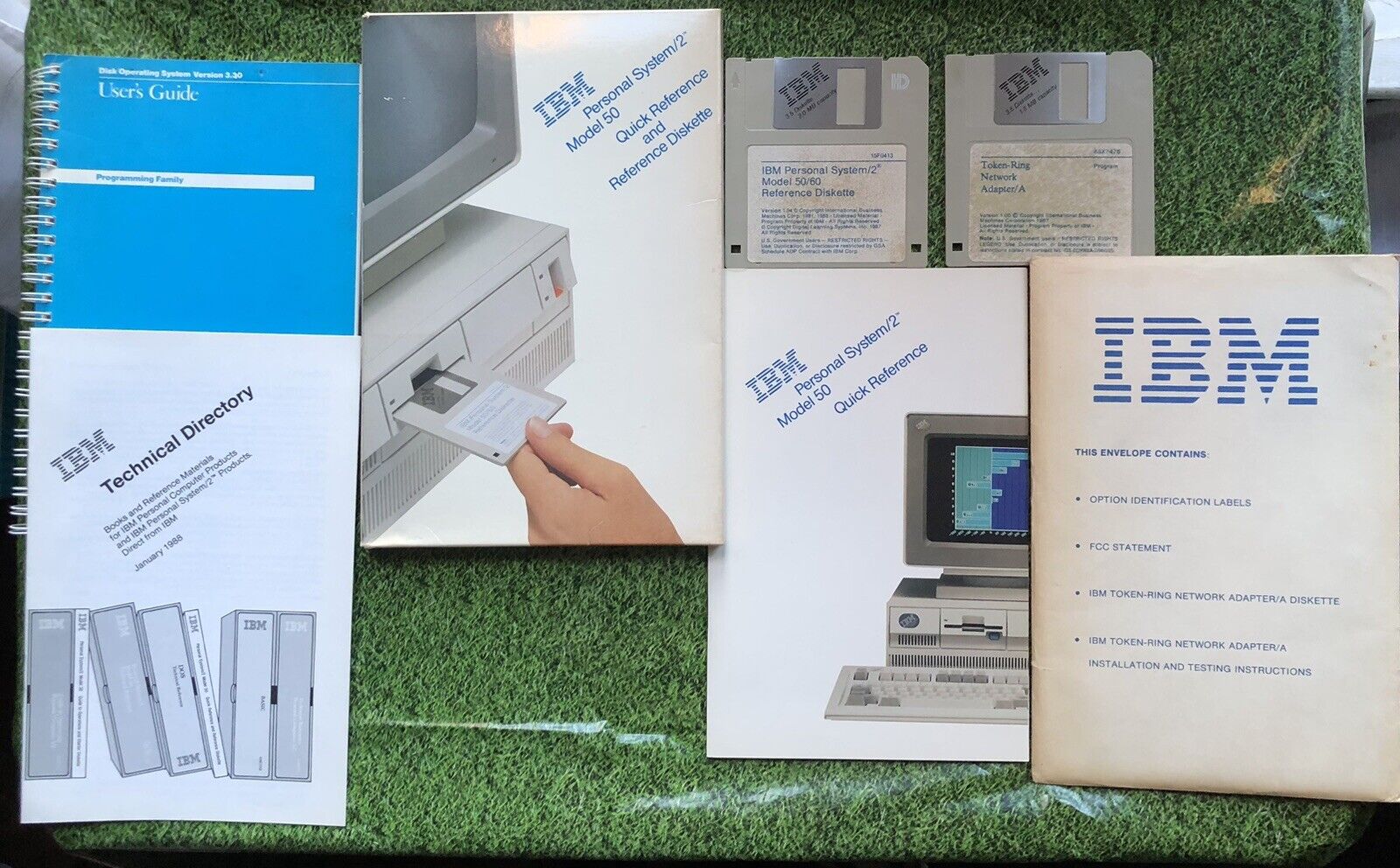IBM Personal System/2 Model 50 Quick Reference Guide and Diskette + More