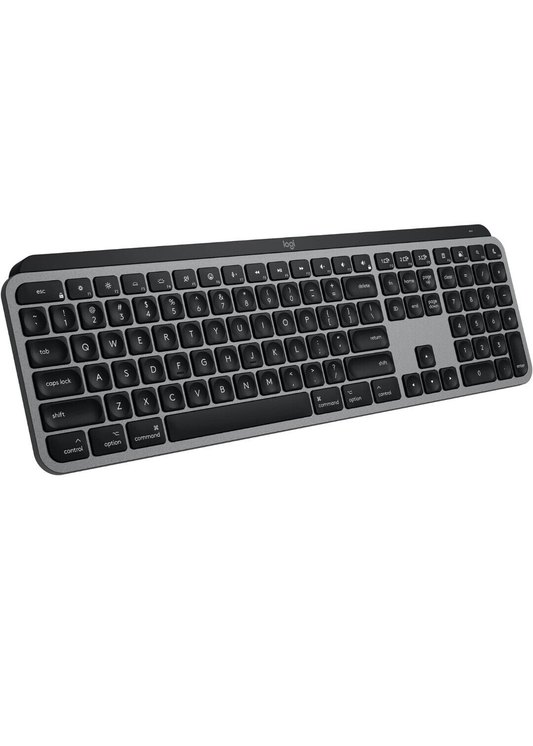 Logitech MX Keys S For Mac, Full-Size Bluetooth Wireless Keyboard - Space Grey