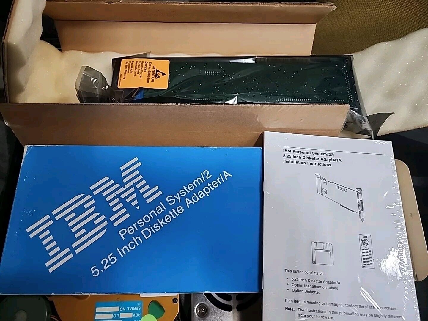 IBM Personal Systems PS/2 5.25 Inch Diskette Adapter/A  VTG - Sealed With Manual