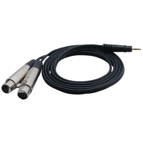 New Pyle PCBL38FT6 6 Ft 12 Gauge 3.5mm Male To Dual XLR Female Cable