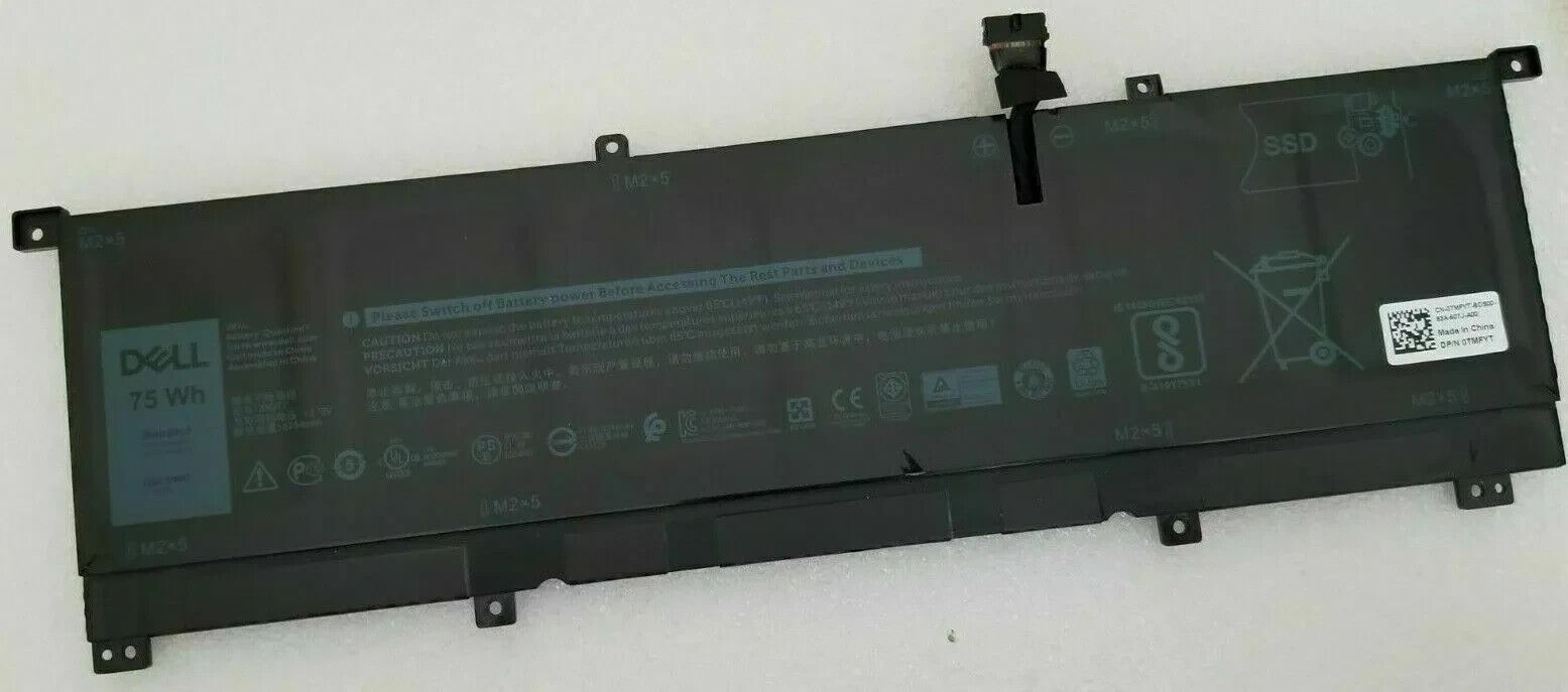OEM Genuine DELL 8N0T7 Laptop Battery XPS 15 9575 Series 11.4V 75Wh TMFYT NEW