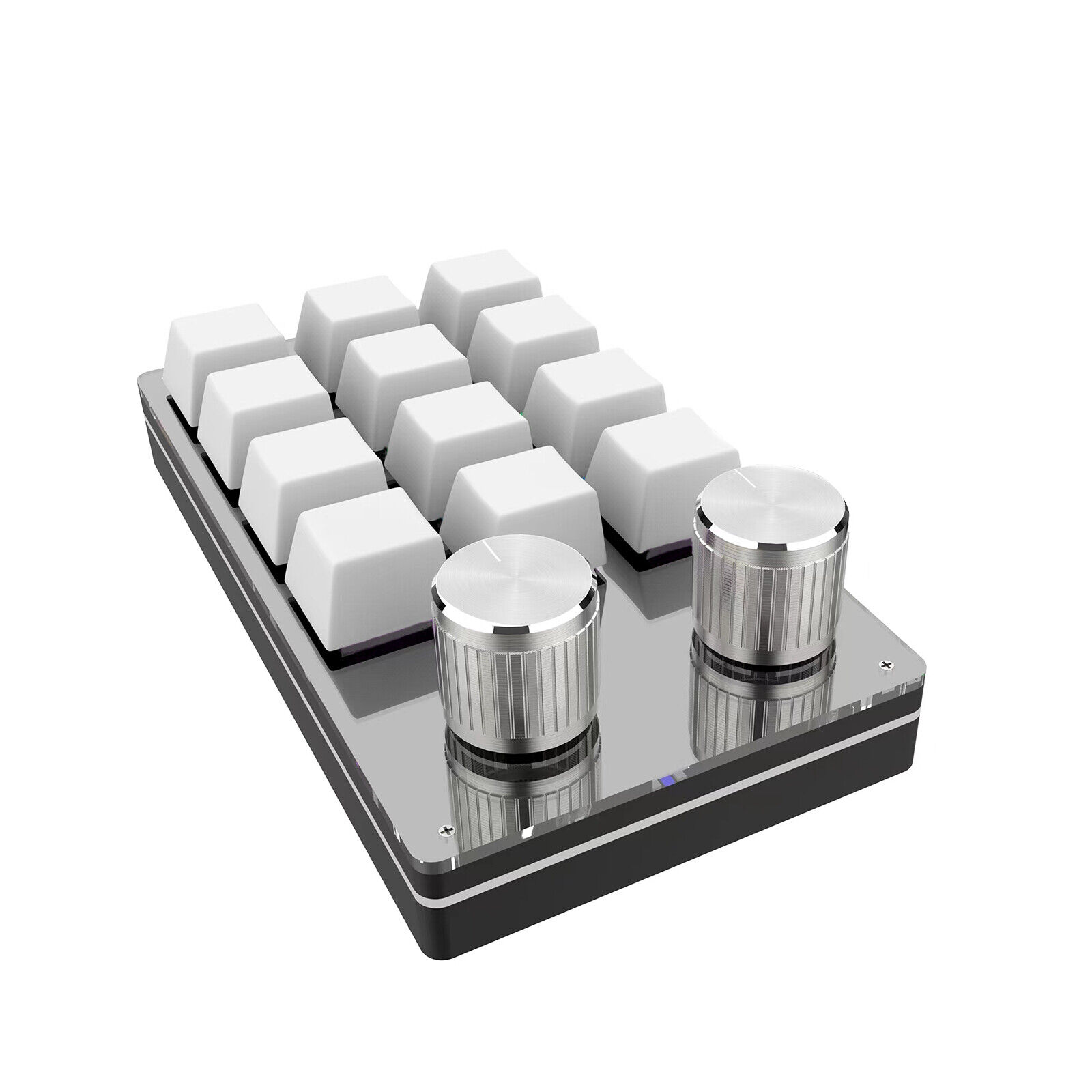 USB Knob design Mini 12-Key Mechanical Keyboard Programmable Keys Keypad b