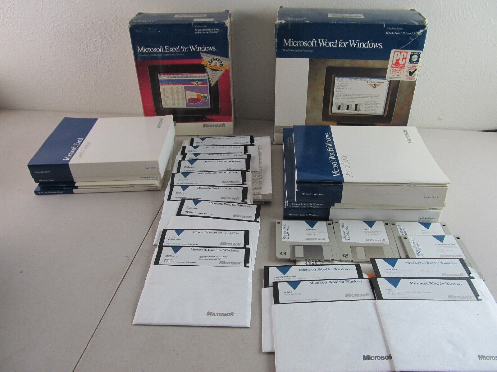 Microsoft Word 1.0 + Excel 3.0 Vintage Software in Boxes