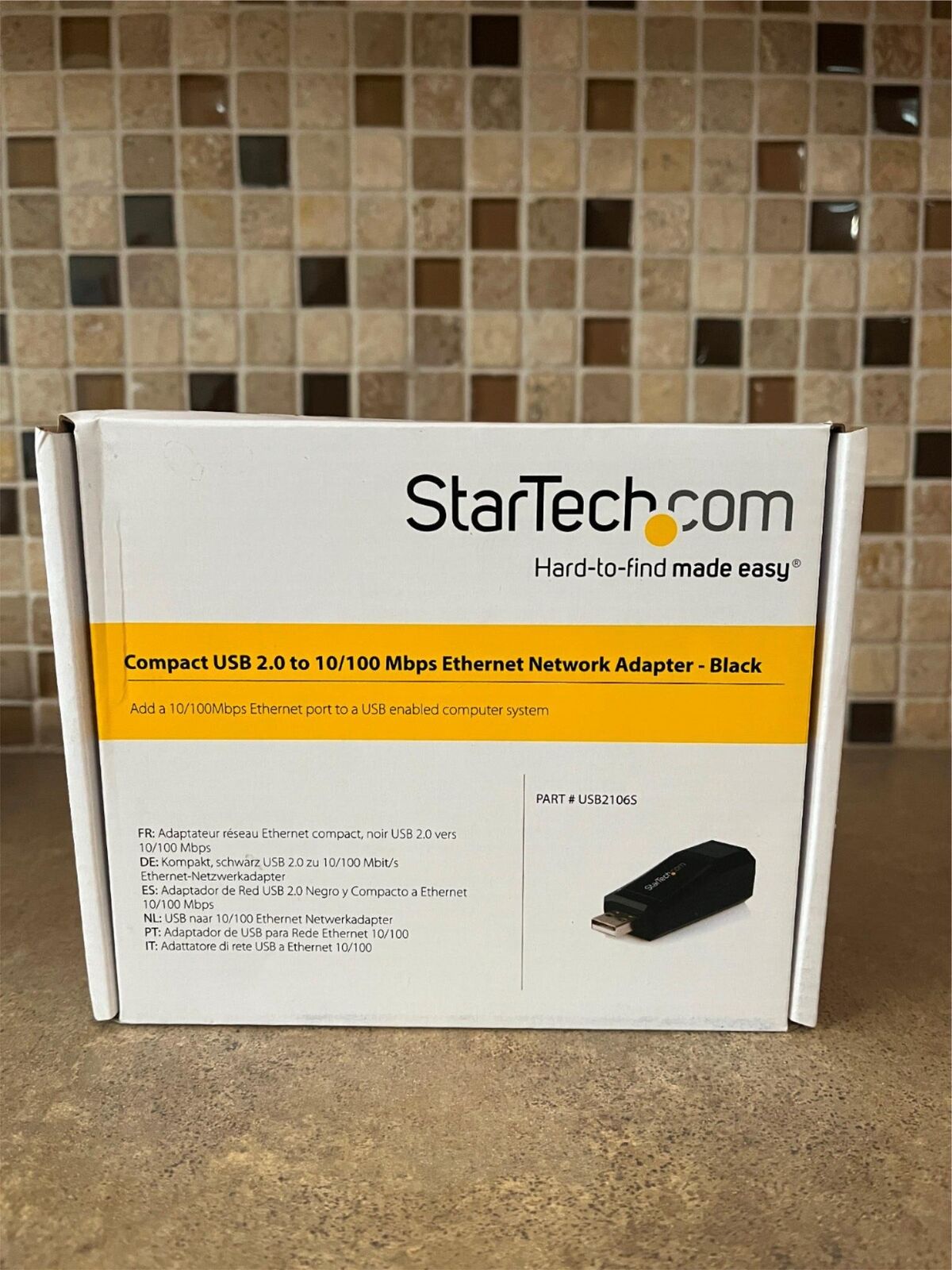 USB2106S STARTECH COMPACT BLACK USB 2.0 TO 10/100 MBPS ETHERNET NETWORK B4-2
