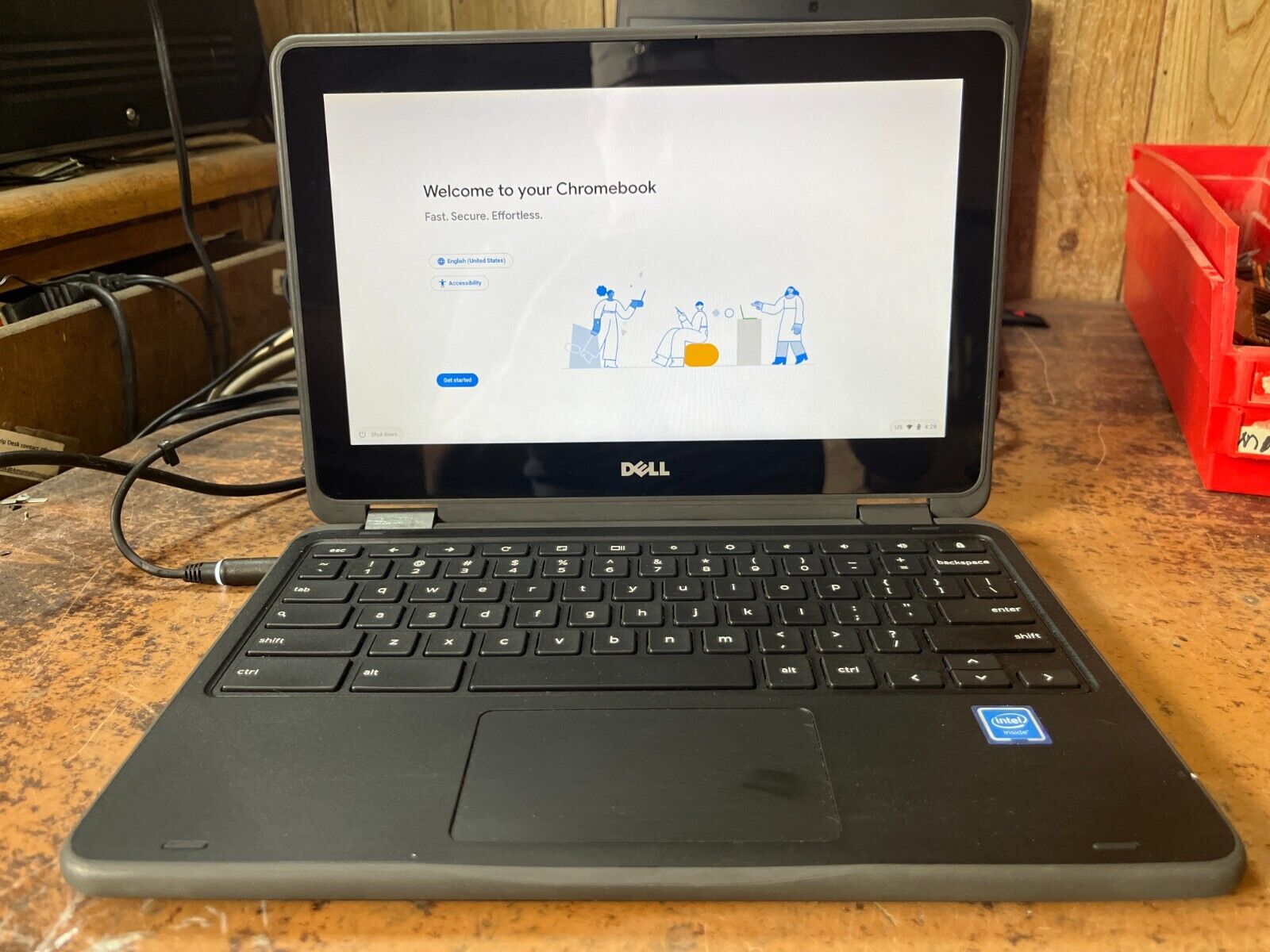 Dell Inspiron Chromebook 11.6 inch (32GB,Intel Celeron, 4GB) Laptop -Black -...