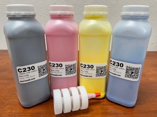 (120g x 4) Toner Refill ONLY for Xerox C230, C235, C235 – 2 times