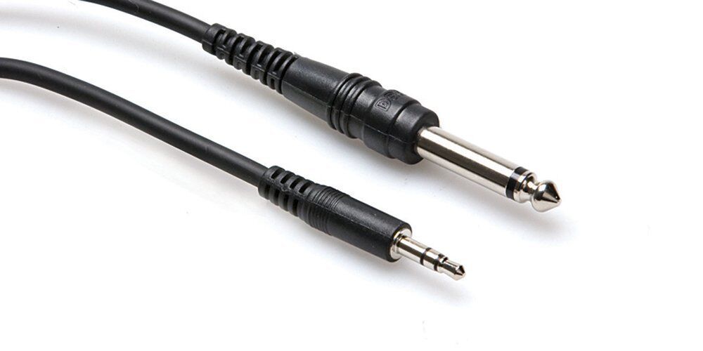 Hosa CMP-110 1/4 inch TS to 3.5mm TRS Mono Interconnect Cable, 10 feet
