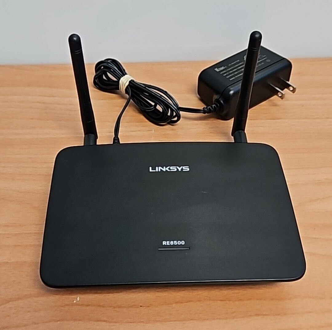 Linksys RE6500HG AC1200 Dual-Band Wireless Wi-Fi Range Extender w/ Adapter