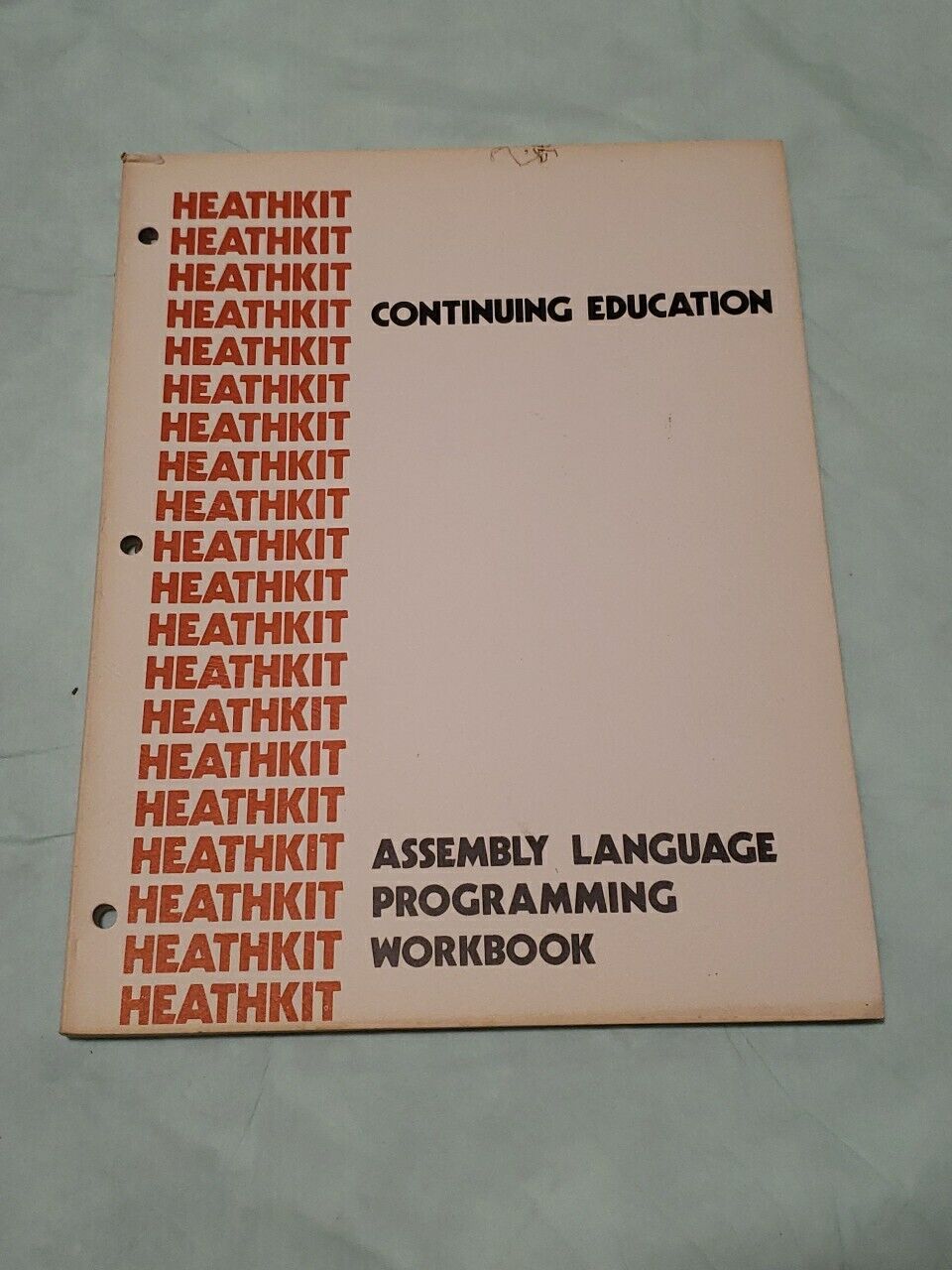 Rare 1979 Heathkit Continuing Education: Assembly Language Programming Workbook