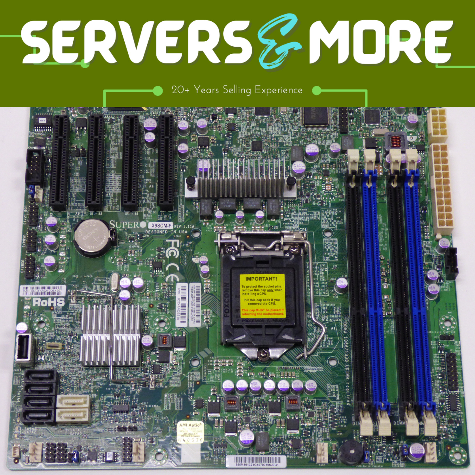 Supermicro X9SCM-F Motherboard Bundle | Intel Xeon E3-1230 | 32GB DDR3 ECC