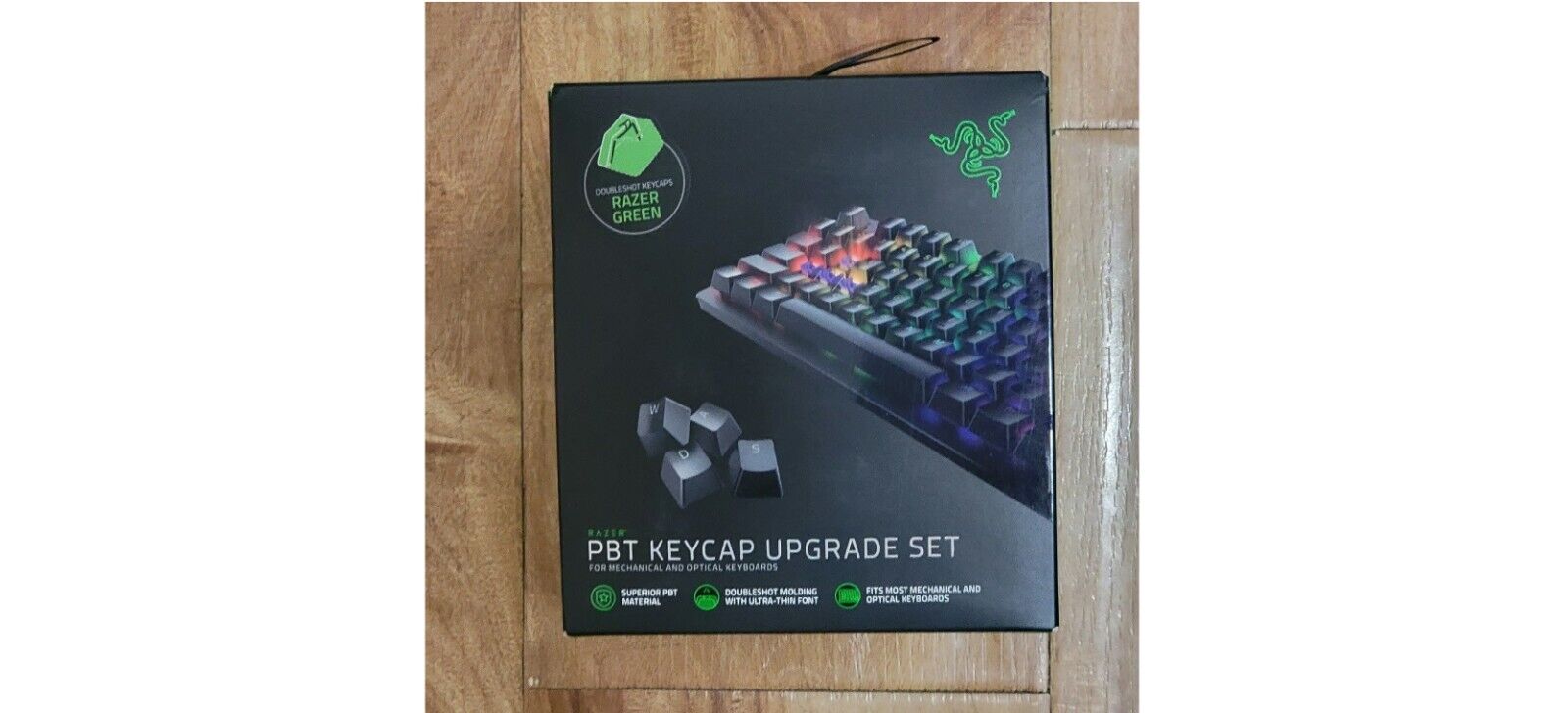Razer PBT Keycap Upgrade, Backlight Compatible (Razer Green) **NEW**