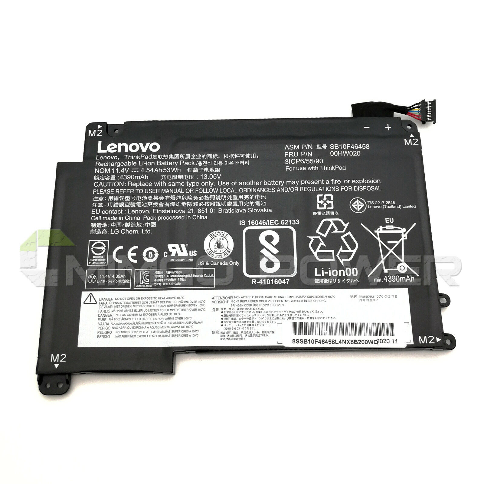 New Genuine 00HW020 00HW021 Battery for Lenovo Yoga 14 460 SB10F46458 SB10F46459