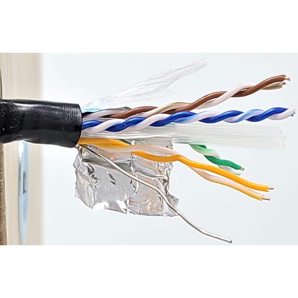 Micro Connectors Ethernet Cable 500' Outdoor 23AWG/8-Conductors 20PC Connector