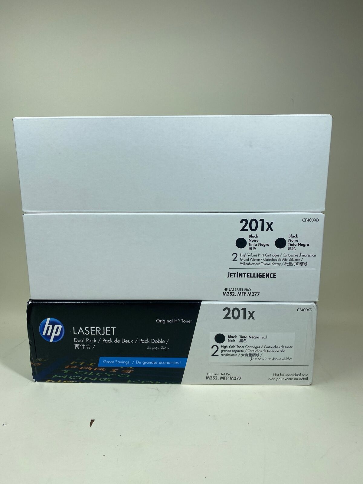 New HP 201X CF400XD CF253XM 3x Black 1 Magenta LaserJet Toner Cartridges 4 Pack