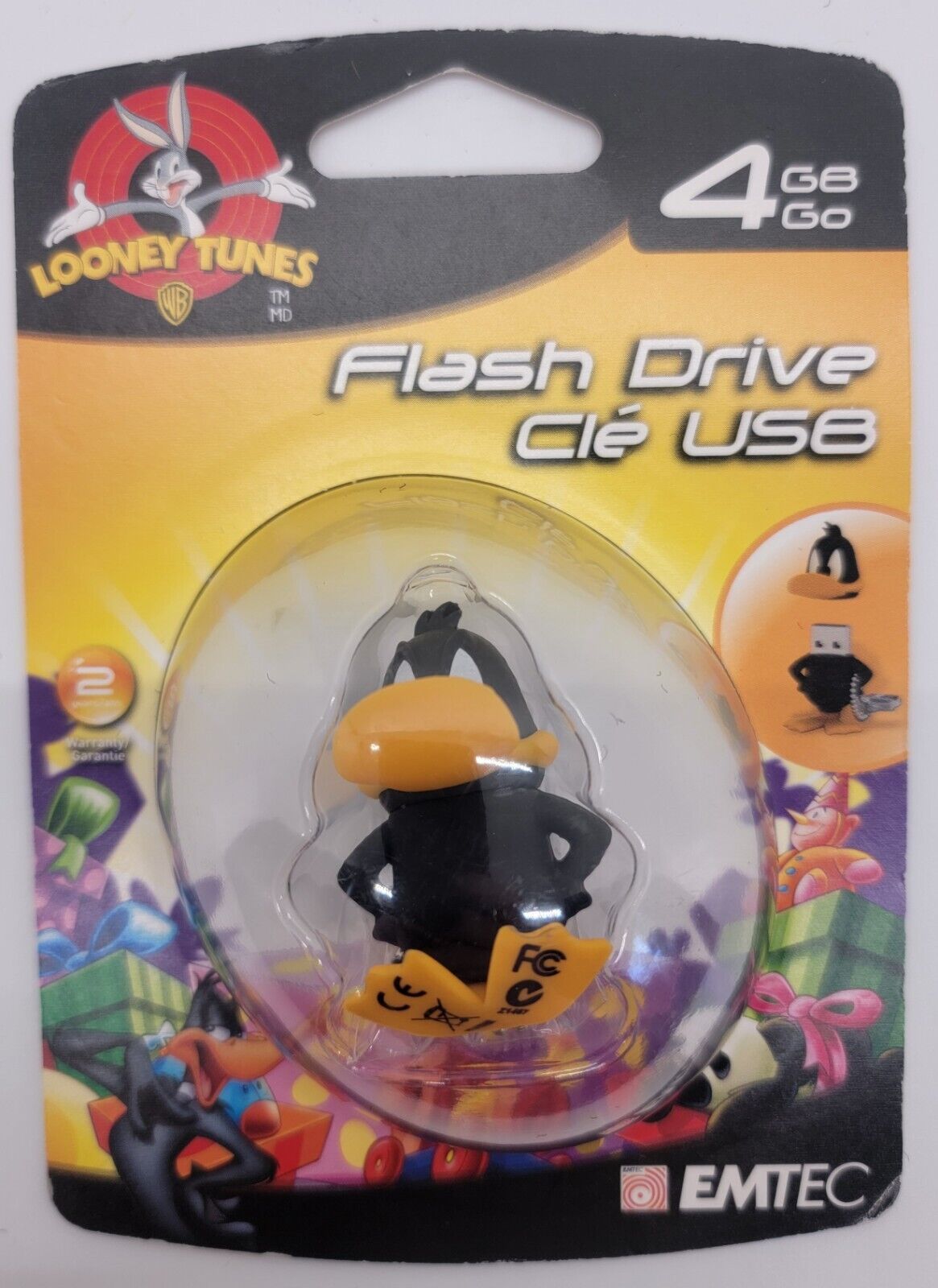 Looney Tunes 4GB Flash Drive - New Sealed USB 2.0 - Donald Duck 