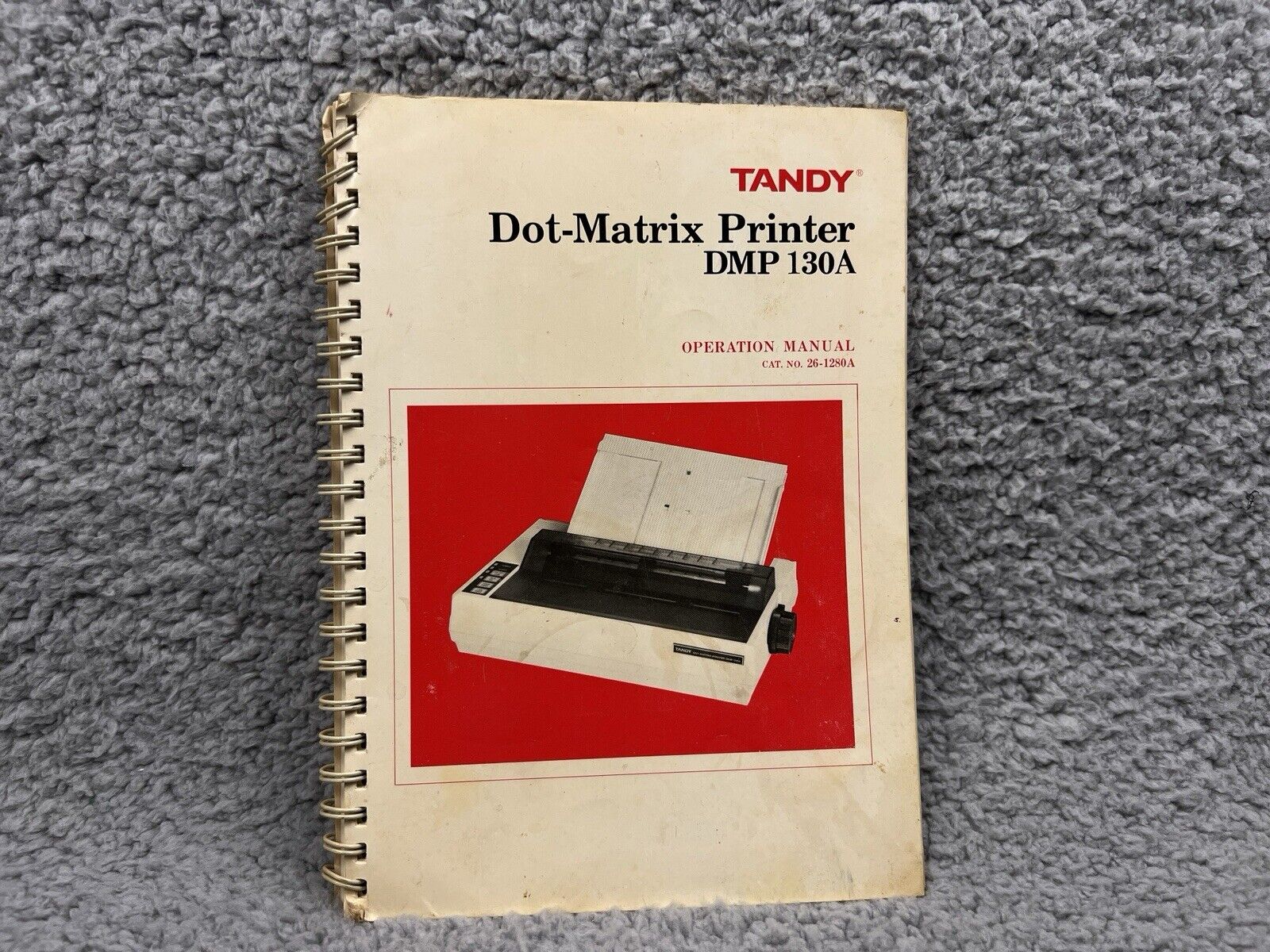 Tandy Dot-Matrix Printer DMP 130A Operation Manual Vintage