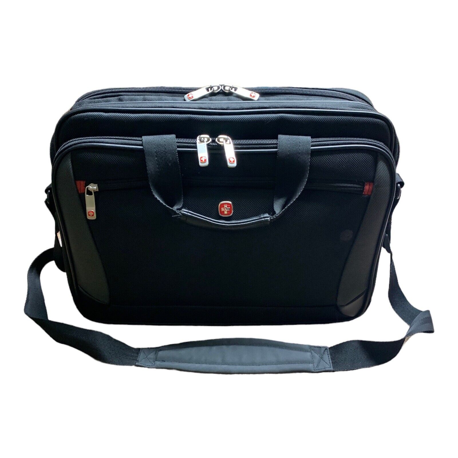 Wenger SwissGear Mainframe Bag Briefcase Black Handles Shoulder Strap