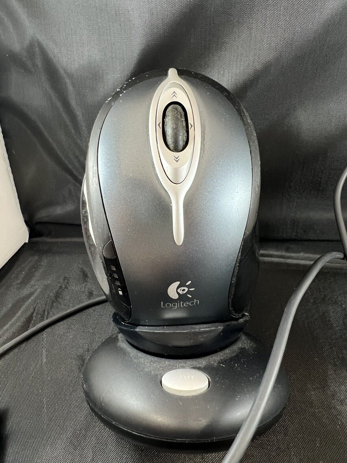 Logitech MX1000 Wireless Laser Mouse M-RAG97 & Receiver/Charger Tested