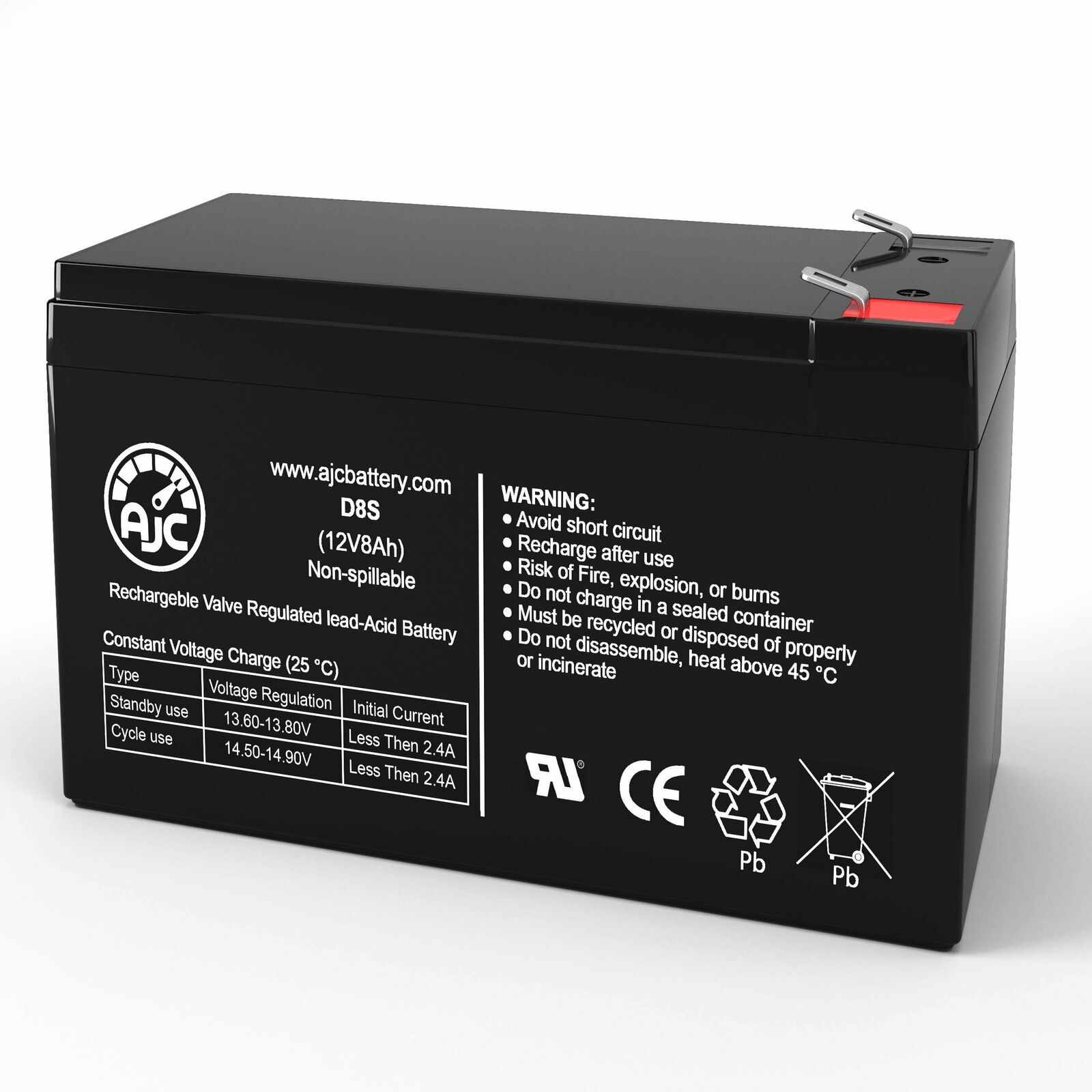 CyberPower CP1350AVRLCD 12V 8Ah UPS Replacement Battery