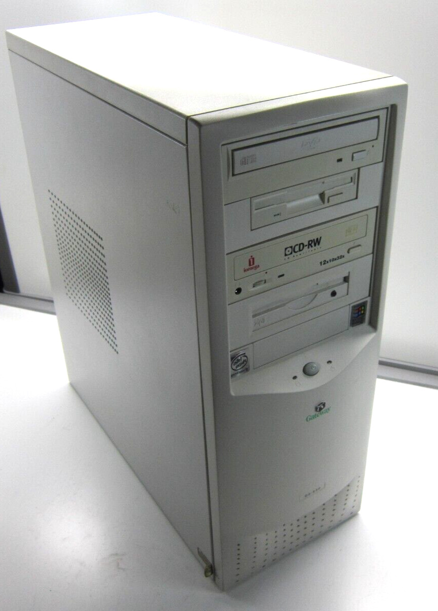 VINTAGE Gateway G6-450 Desktop Computer Intel Pentium 2 450MHz 128MB RAM NO HDD