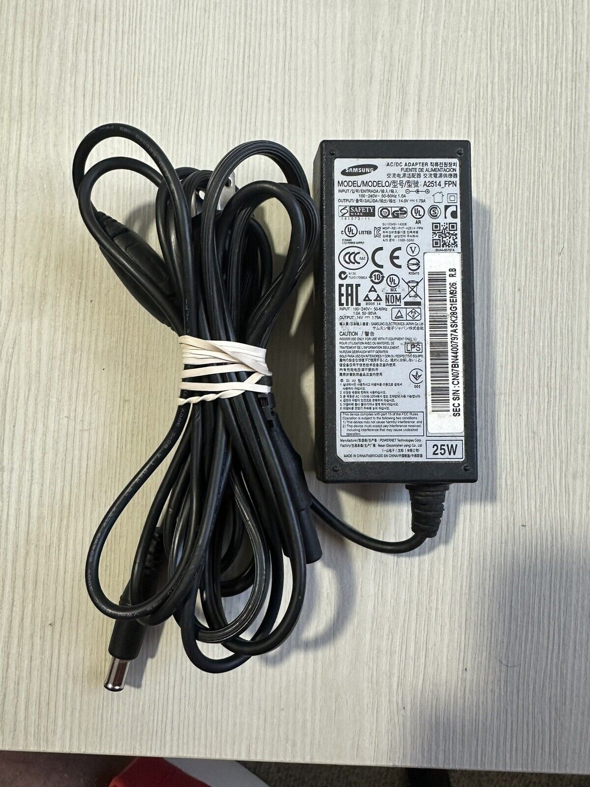 Genuine Samsung Monitor A2514 Power Adapter OEM Model: A2514-FPN