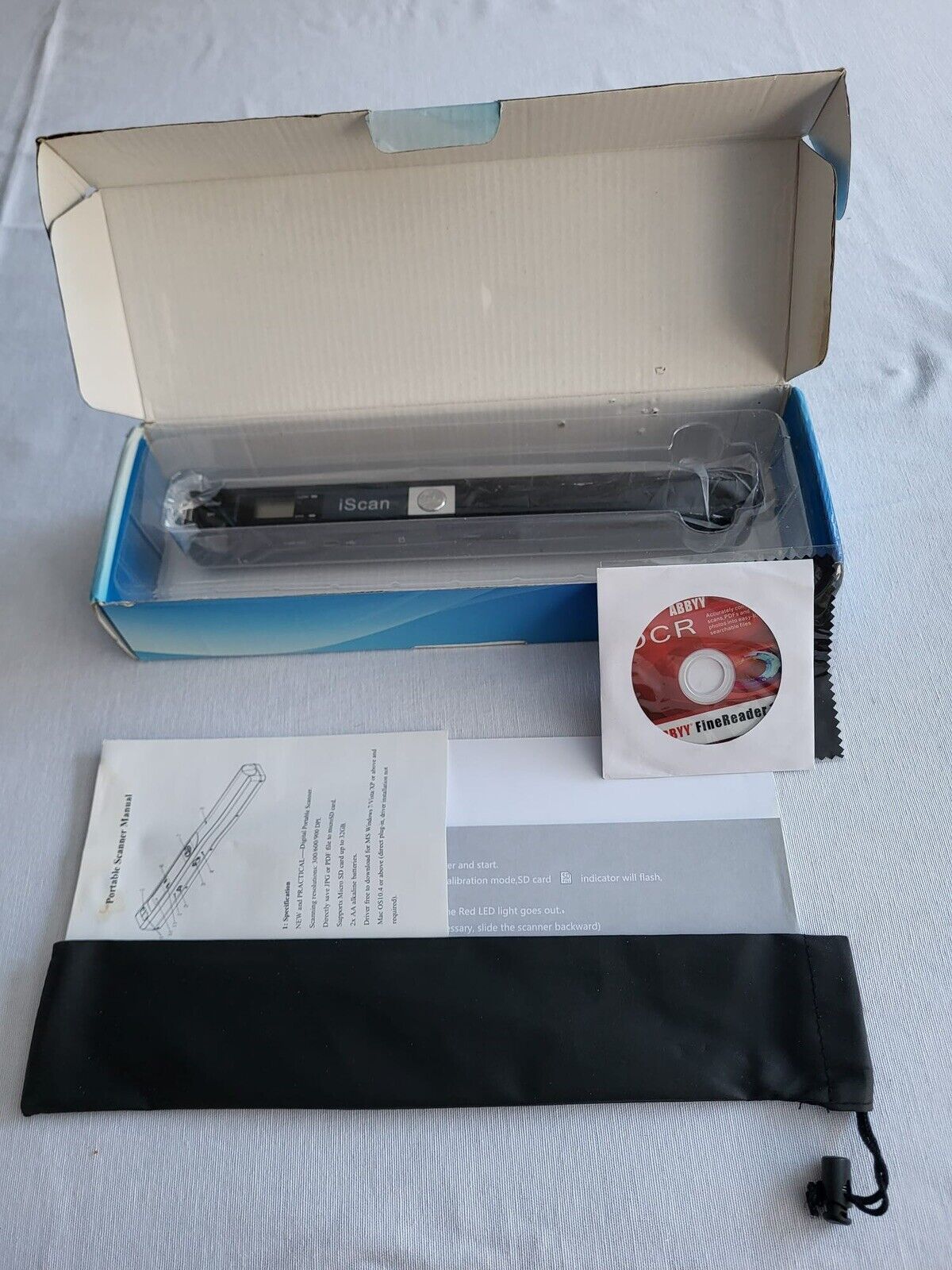 iScan Wand Portable Scanner Compact JPEG/PDF 900 DPI, Up to 32GB